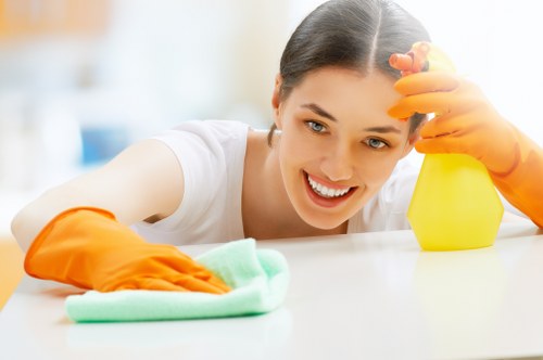 Carpet cleaning complaint review at the start of the procedure